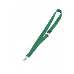 Durable 8137 05 Textile Badge Necklace With Safety Release 20mmx44cm Green